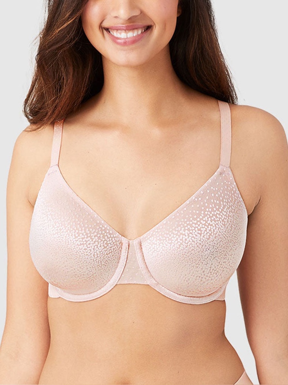 Wacoal Back Appeal Underwire Bra Women’s 36I Rose Dust Full Coverage 855403